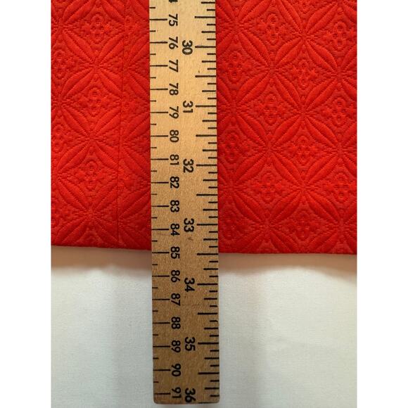 Cynthia Steffe Lola Sleeveless Fit Flare Dress Tangerine Textured Jacquard Sz 2 - Picture 10 of 14